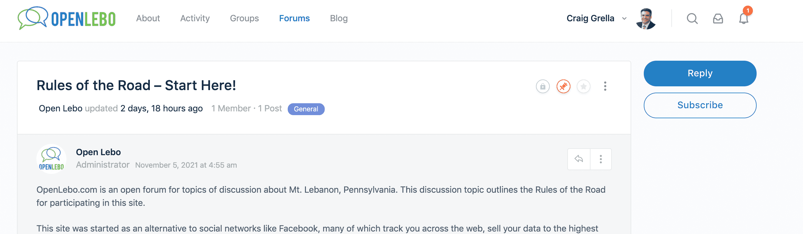 Everything You Need to Know About the OpenLebo Forums 7 Open Lebo Screenshot - Forum Reply Button